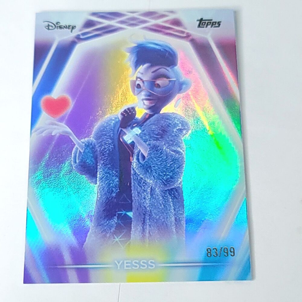 Yesss Topps 2026 Disney Neon Holo Parallel Refractor Limited 83/99